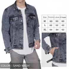 Awf Jaket Jeans Denim Pria Terbaru - washing