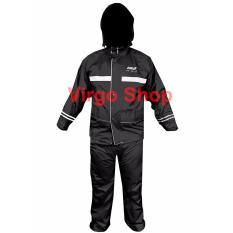 AXIO Jas Hujan 2 Lapis Tabal Europe Original Bahan Lembut AX882 - Hitam