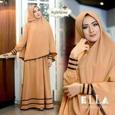Ayako Fashion Baju Muslim Syari Lola - (Coklat)