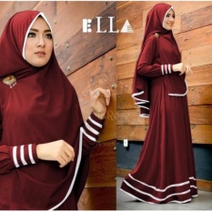 Ayako Fashion Baju Muslim Syari Lola - (Maroon)