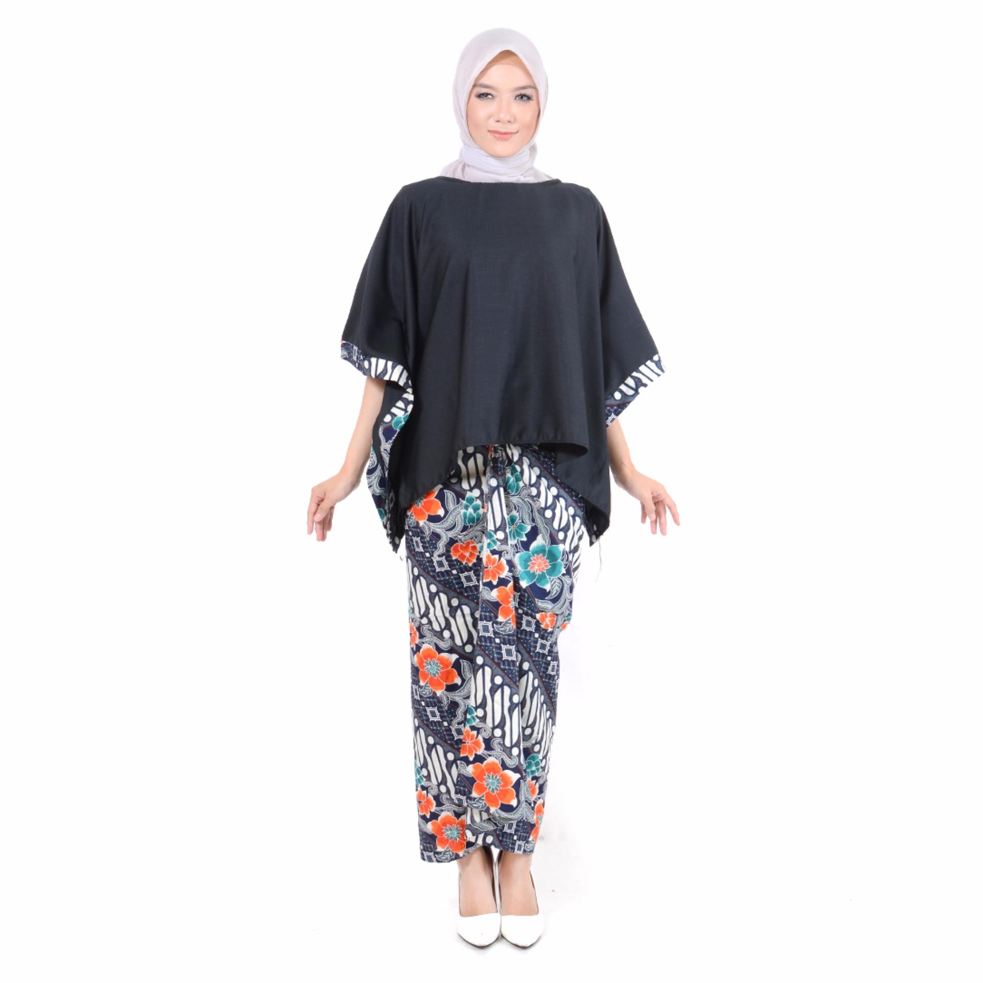 Ayako Fashion Gamis Baju Kurung / Baju batik / Batik Wanita / Batik Muslim Indriyana - (4 Warna)