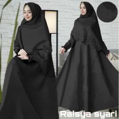 Ayako Fashion Long Sleeve Maxi Raisya / Lengan Serut / Dress Muslim / Baju Muslim Raisya / Motif Bolong Laser / Baju Gamis / Baju Muslim (5 Warna)