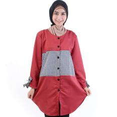 Ayako Fashion Tunik Zoya - (Red)