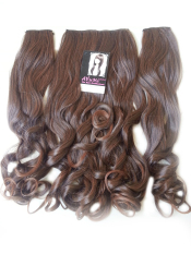 Ayumi Hairclip 3 Layer Curly - Lightbrown