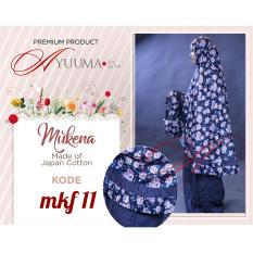 Ayuuma Mukena Katun Jepang Jumbo Double Remple Black