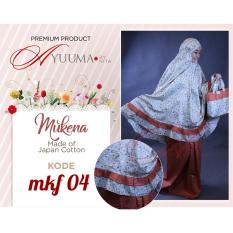 Ayuuma Mukena Katun Jepang Jumbo Double Remple Orange