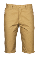 Azone Fashion Pria Kasual Half Pants Medium Pinggang Longgar Warna Murni Celana Pendek Khaki