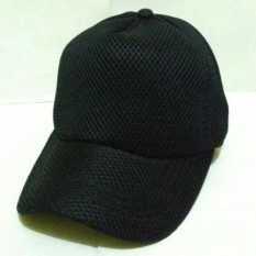 Azzalea Jaya-Topi Jaring Polos - Topi Jala - Topi Jaring - Army Hitam