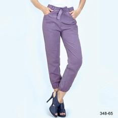 AZZR Katun OOTD Hijab Wanita Ungu 348-65