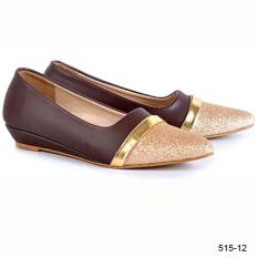 Azzr Sepatu Flat Wanita Coklat Komb 515-12