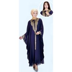 azzura 505-25 pakaian gamis wanita - hicone - cantik dan elegan (purple)