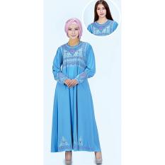 azzura 505-30 pakaian gamis wanita - spandek - cantik dan elegan (blue)
