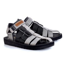 azzura 552-28 sandal gunung pria - webing - gagah dan keren (Abu-abu)
