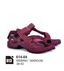 azzura 614-04 sandal gunung pria - webing - gagah dan keren (marun)