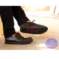 B A E WEAH Sepatu Boots Pria Sepatu boots Kulit Dr.Becco ZAPATO ( COKLAT )