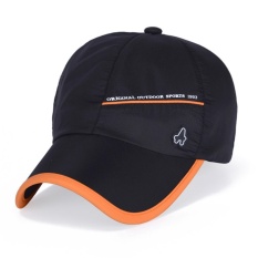 b0d0 panas kolam QSL topi baru musim semi dan musim panas anti uv kecepatan kering topi pria wanita beberapa topi baseball (black)-Intl