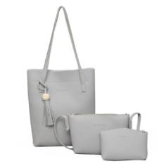 Korean Fashion Style Babosarang Tas Wanita Batam 3in1 Shoulder ToteBag With Tassel BS29