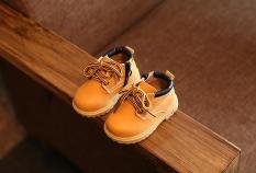 Bayi Boots Boys Sepatu Martin Boots Lembut Bawah (Kuning)-Intl