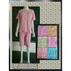 Baby doll kancing full, setelan baju tidur pendek kancing busui menyusui, piyama wanita cantik murah