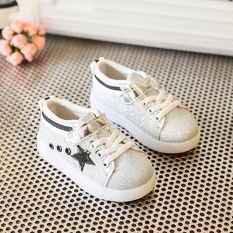 Baby Fashion Sneaker LED Luminous Star Anak Balita Kasual Warna-warni Lampu Sepatu