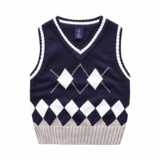 Baby Girls Knit sweater Anak-anak Rompi Sweater Anak Pakaian untuk 2-10 Tahun Cotton Tanpa Lengan Rompi-Internasional