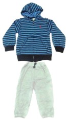 Baby-Show Setelan Hoodie Stripe - Biru