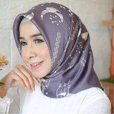 El Hijab Jilbab Segi Empat Maxmara Premium Bulan Bintang - Kerudung Jilbab Segi Empat Fashion Muslim Hijab Jilbab Segiempat Syari Khimar Motif Pashmina Motif Bulan Bintang Hijab Modern Hijab Kekinian Hijab Daily Selebgram Hijab Pesta