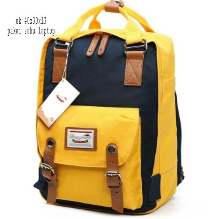 Backpack Korean Style Dough Combination 2 Colors / Tas Ransel Wanita Korean Style 