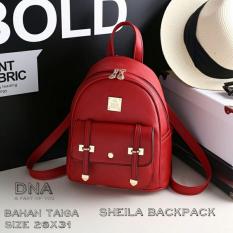 Backpack Korean Style Sheila / Tas Ransel Wanita Korean Style - Red