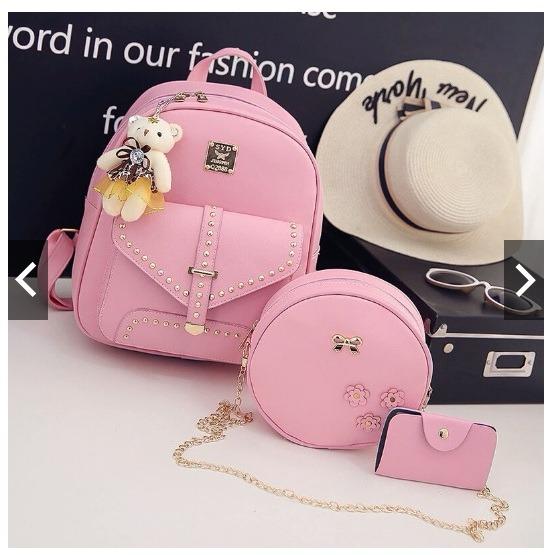 Backpack ransel paketan set 3in1 arrow tas sekolah tas kuliah tas main murmer wanita remaja cantik