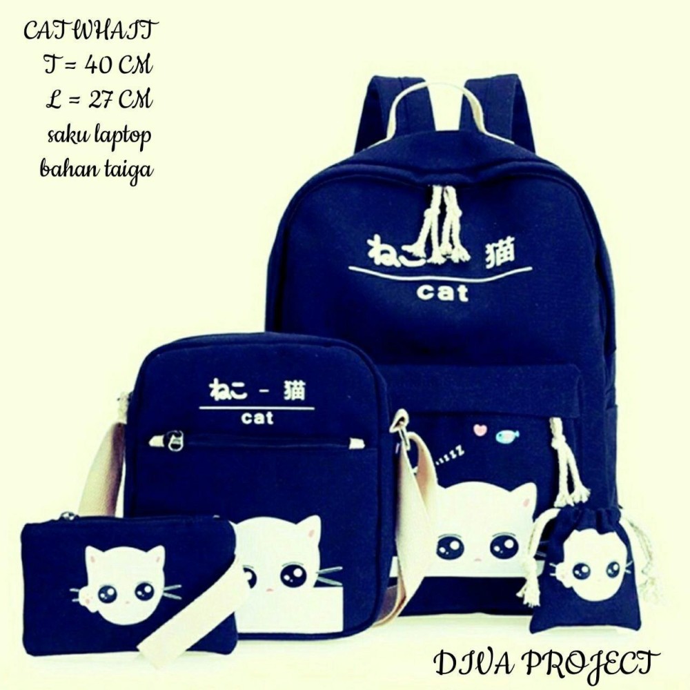 BACKPACK RANSEL TAS PUNGGUNG 4 IN 1 CAT WATT