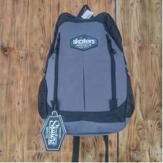Tas Backpack Ransel Pria Distro Murah Skaters Original Abu-Abu