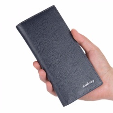 Baellerry Dompet Kulit Model Panjang Simple Stetson DS085 Fashion Formal Accessories s5076 - Black