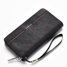 Baellerry Busana Pria Tangan Casing Dompet Kasual Panjang Dompet Kulit For Pria-hitam