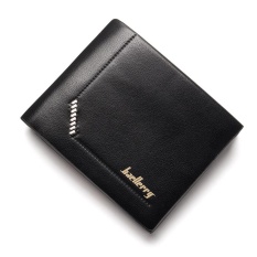 Baellerry Pria Dompet Pendek Eropa dan Amerika Serikat Youth Dompet Cross Bagian Dompet-hitam-Intl
