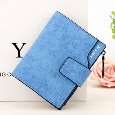 Baellerry Baru Matte Dompet Kulit Di Bagian Panjang Multi-fungsional Dompet Biru-Internasional