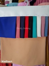 Bahan Kain Woolpeach Wolfis Wolvis Gamis Syari Dress Jilbab Kerudung Cadar Gaun - Giffari Store
