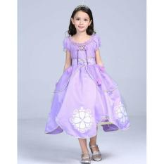 Baju anak dress kostum princess sofia utk anak 5-6 tahun
