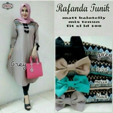 Baju Atasan Blouse Tunik Wanita Baju Muslim Blus Muslim Rafanda Tunik