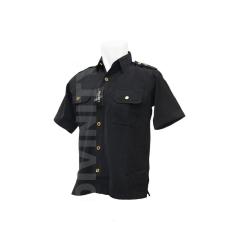 Baju Atasan Safari Pendek Kancing Emas Seragam Satpam - Hot Items