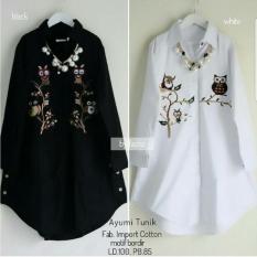 Baju Atasan Wanita Tunik Ayumi Hitam