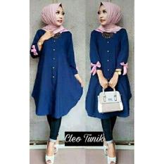 Baju Atasan Wanita Tunik Baju Muslim Blus Muslim Cleo Tunika