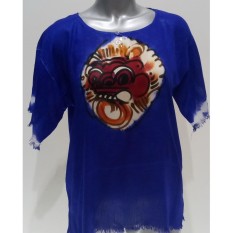 Baju Barong Lukis Bali - (Biru) Baju Santai