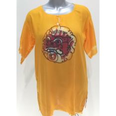 Baju Barong Lukis Bali - (Orange) Baju Santai