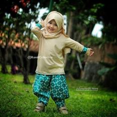 baju batik anak muslim I setelan muslim unik lucu I baju muslim anak cantik murah I hana