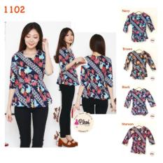 Baju Batik / Batik Wanita Modern 7/8 / atasan peplum / kantor / kerja