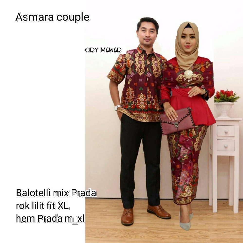 PRODUK VIRAL  Batik  Couple Baju  Batik  Sarimbit Asmara 
