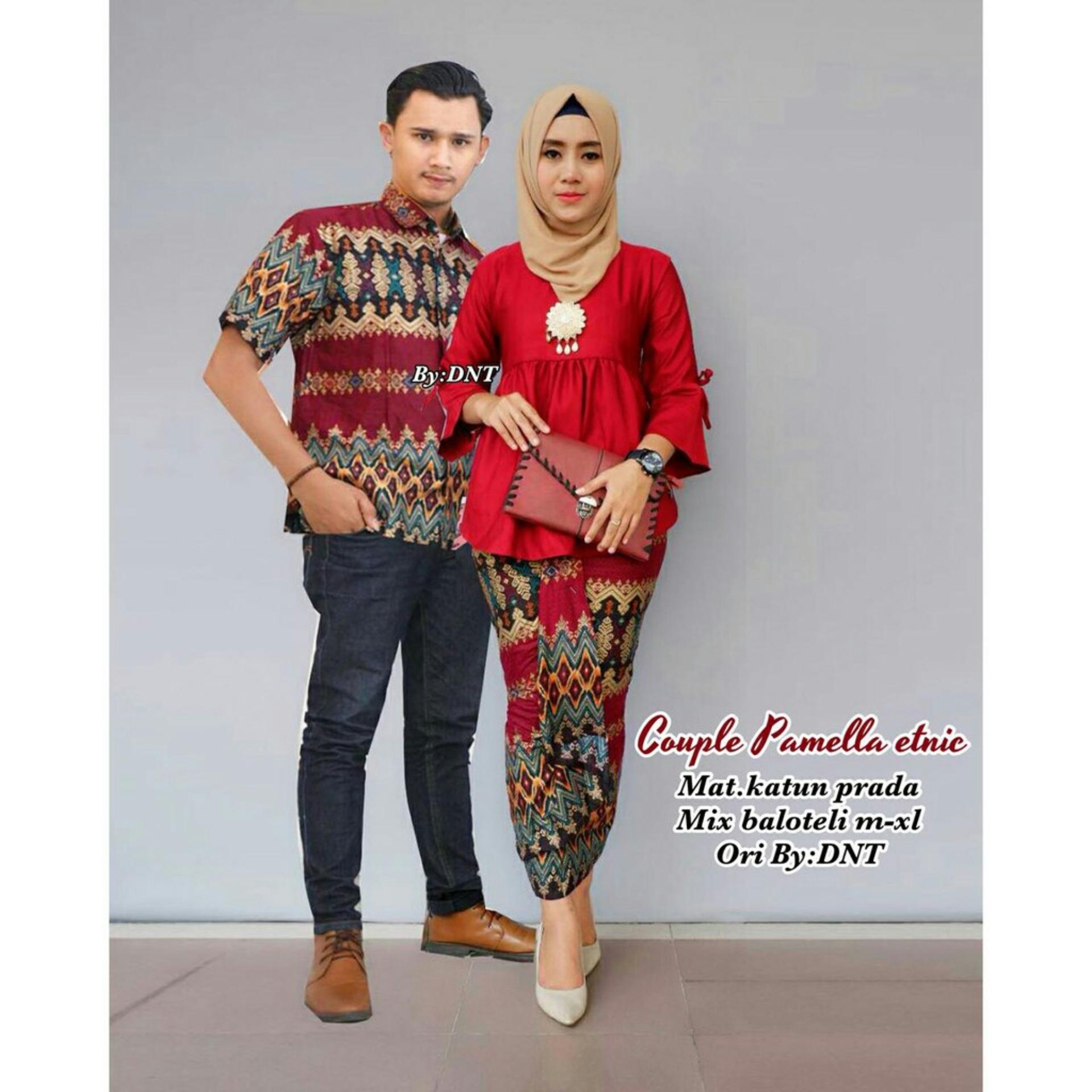 Batik Couple / Baju Batik Sarimbit  Pamella Etnic