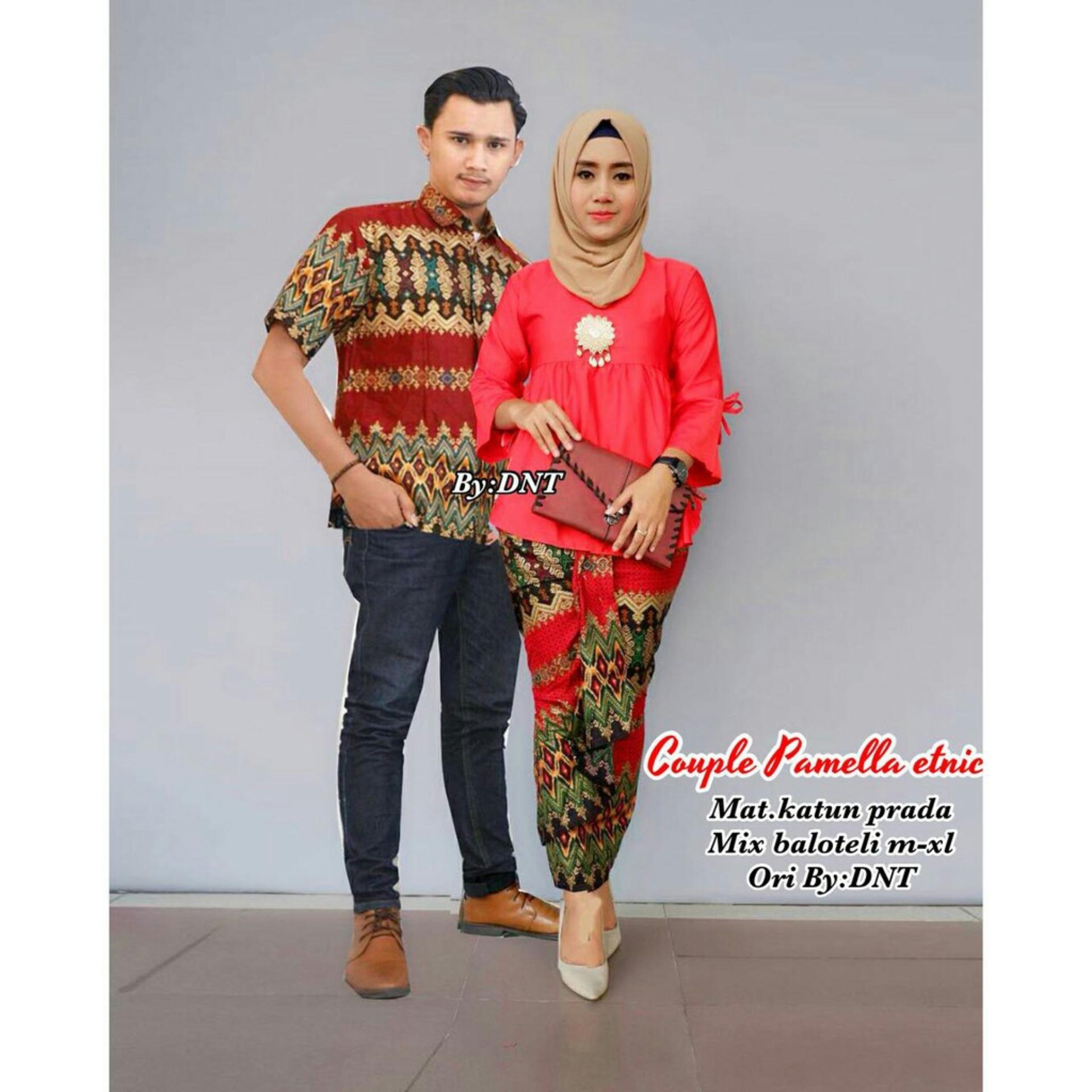 Batik Couple / Baju Batik Sarimbit  Pamella Etnic