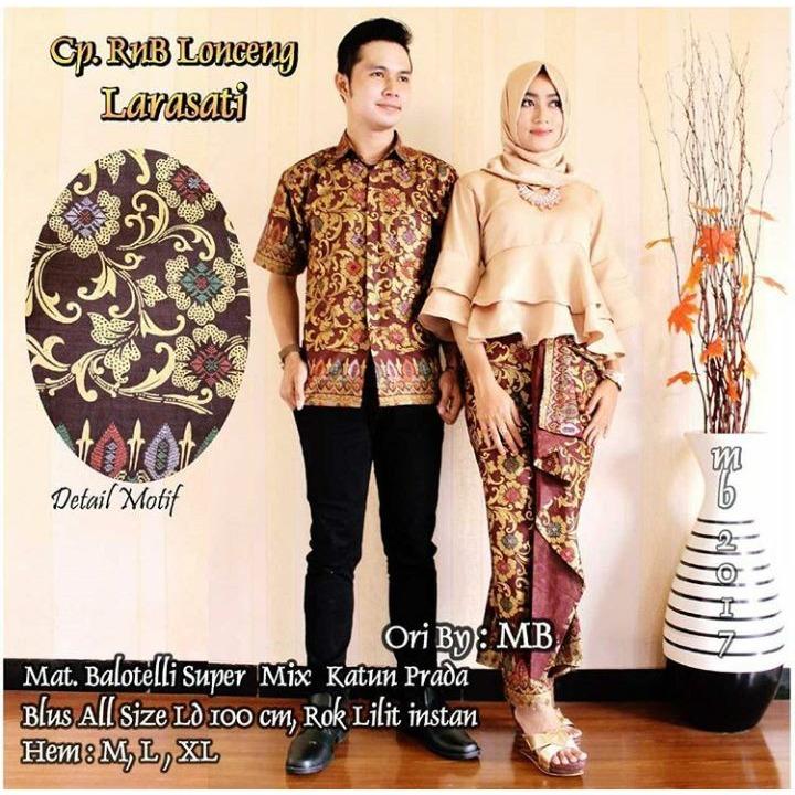 Baju Batik Couple / Couple Batik Sarimbit - Lonceng Larasati Couple